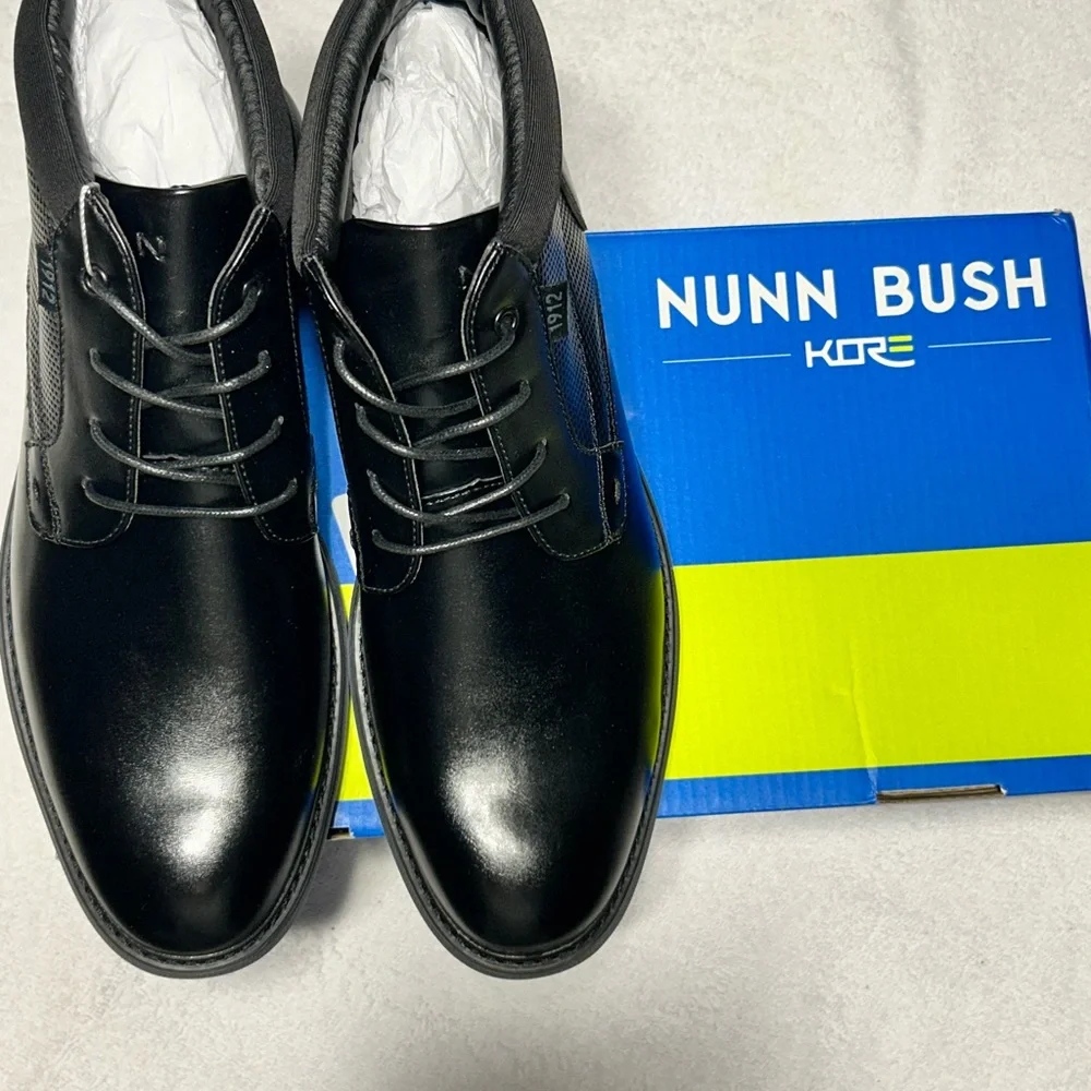 Nunn Bush Black‎ Chase Plain flat heel Chukka Boot Size 8.5 New in Box